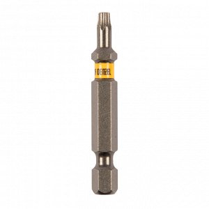 Бита TX 15х50, сталь S2, шестигранный профиль, 10 шт. Е 6,3 Denzel