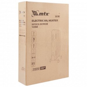 Масляный обогреватель MTX OCH-2000, 230 В, 2000 Вт MTX