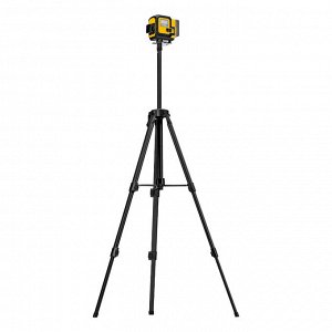 Лазерный уровень мультипризменный DLV-360-3T, 30 м, зеленый луч, Li-Ion 2,4 Aч, штатив // Denzel