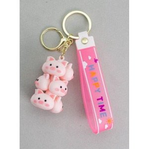 Брелок "Pig family", pink 6,5х3,5х3,5 см 141P-037A