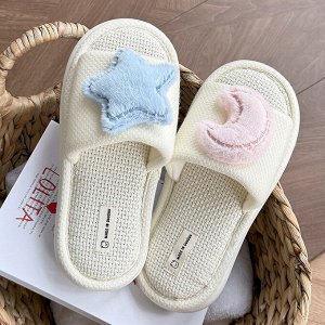Тапочки женские с открытым носком