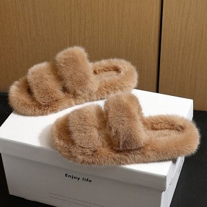 Теплые женские тапочки