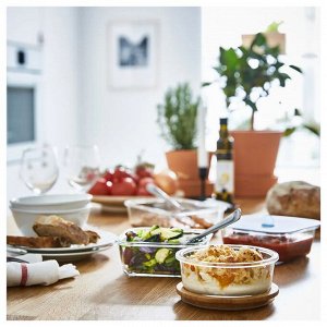 IKEA 365+, Контейнер для пищевых продуктов, круглый/стеклянный, 400 мл