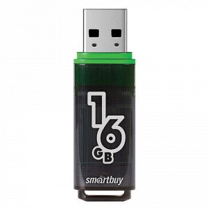 Флэш-диск 16 GB SMARTBUY Glossy USB 3.0, тёмно-серый, SB16GBGS-DG