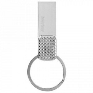 Флэш-диск 16 GB SMARTBUY Ring USB 3.0, серебристый, SB16GBRN