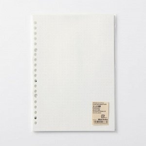 MUJI Refill Sheets - бумага-вкладка для перезаправляемого блокнота, A5, 20 отверстий