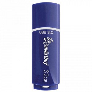 Флэш-диск 32 GB SMARTBUY Crown USB 3.0, синий, SB32GBCRW-Bl