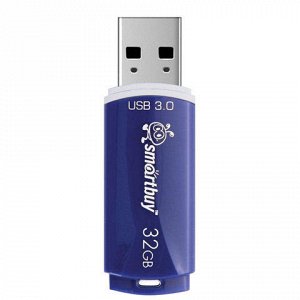 Флэш-диск 32 GB SMARTBUY Crown USB 3.0, синий, SB32GBCRW-Bl