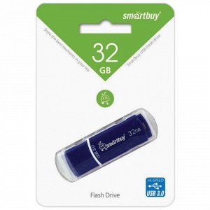 Флэш-диск 32 GB SMARTBUY Crown USB 3.0, синий, SB32GBCRW-Bl