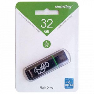 Флэш-диск 32 GB SMARTBUY Glossy USB 3.0, тёмно-серый, SB32GBGS-DG