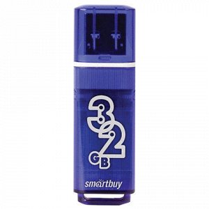 Флэш-диск 32 GB SMARTBUY Glossy USB 3.0, тёмно-синий, SB32GBGS-DB