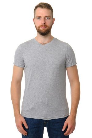 Мужская футболка ФЛАМЛИ - V серый