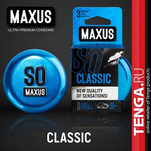 MAXUS Classic condoms. Презервативы Классические 3 шт.