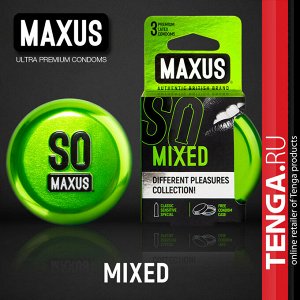 MAXUS Mixed condoms. Набор презервативов 3 шт.