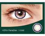Перекрывающие цветные контактные линзы HERA PARADISE Violet -4.0 ВС 8.6 (2 линзы)