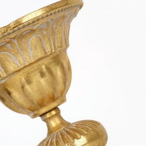 Подсвечник металл «Ярусы» для одной свечи 16x16x25 см