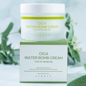 JIGOTT. Крем для лица увлажняющий с экстрактом центеллы азиатской, Cica Water Bomb Cream, 150 мл.