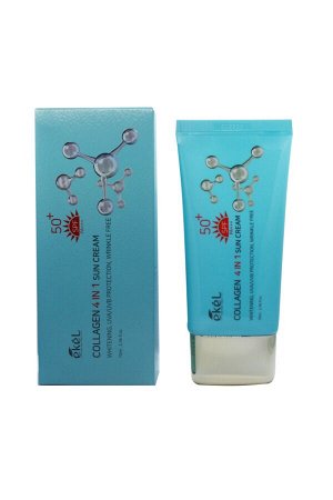 EKEL. Многофункциональный солнцезащитный крем с коллагеном, Collagen 4 IN 1 Sun Cream, 70 мл