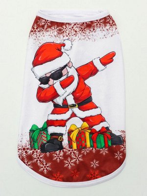 Майка "Merry", размер M (ДС 30, ОШ 30, ОГ 40 см), красная