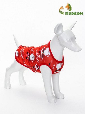 Майка "Merry", размер L (ДС 35, ОШ 35, ОГ 45 см), красная