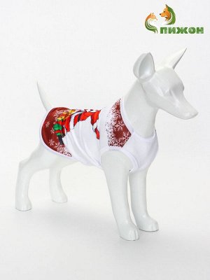 Майка "Merry", размер M (ДС 30, ОШ 30, ОГ 40 см), красная