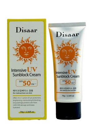 Disaar. Солнцезащитный крем для лица с высоким фактором защиты, SPF50+/PA+++, 70 гр