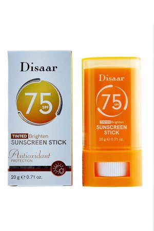 Disaar. Солнцезащитный тонирующий крем-стик для лица, TINTED SUNSCREEN STICK SPF75, 20 гр