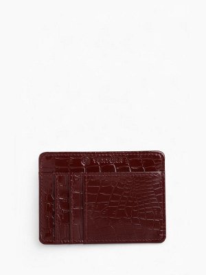 Картхолдер TEXTURA, на 4 карты, бордовый