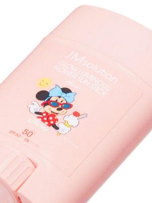 Jmsolution Солнцезащитный стик с экстрактом розы / Glow Luminous Flower Light Sun Stick SPF50+PA++++ Disney Minnie, 21 г