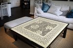 503 B, FLAVIO (Флавио), 80 см * 80 см, квадратная, бежево-розовая, мерцающая фактура