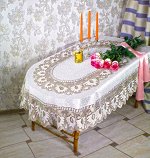 054/3 В, Hubert (Хьюберт), овальная 130 см х 180 см, цвет: кремово-золотистый