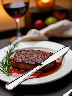 Ножи для кухни набор 2 предмета "Соната", нержавейка, без покрытия, с подвеской, длина 21.6 см, производство Россия