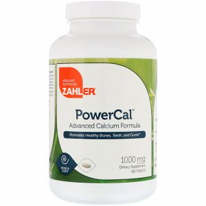 Zahler, PowerCal, Advanced Calcium Formula, 1,000 mg, 180 Tablets