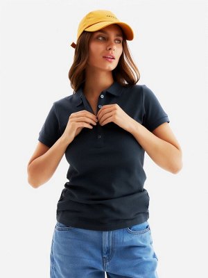 Футболка поло женская MINAKU REGULAR FIT: графит