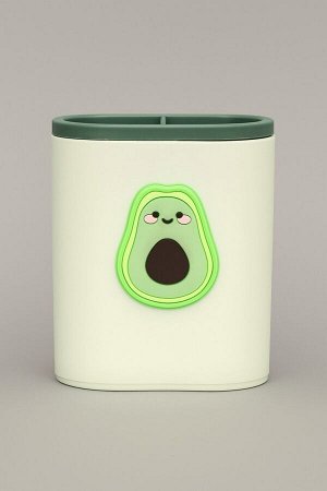 Органайзер для канцелярских принадлежностей "Happy avocado", green