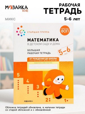 Рабочая тетрадь «Математика в детском саду» 5-6 лет, МИКС