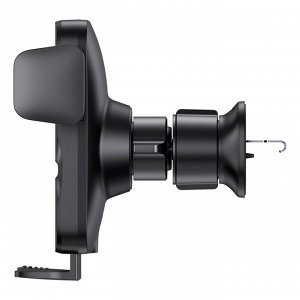 Автомобильный держатель с функцией беспроводной зарядки Baseus Wisdom Auto Alignment 15W) Black (CGZX000001)