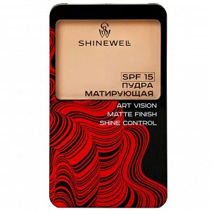 Пудра компактная POWDER ART №02 со спонжем и зеркалом SPF-15 матирующая
