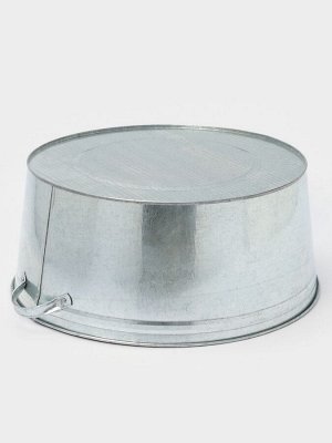 Таз для бани, круглый, оцинкованная сталь, 38 л