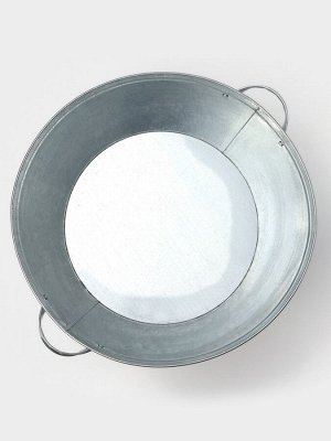 Таз оцинкованный круглый, 26 л, d=45,5 см, h=24 см, ГОСТ