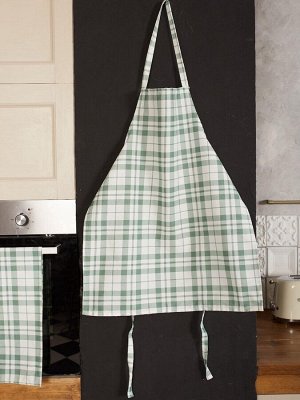 Фартук "Этель" Eucalyptus (клетка) 60х70см, 100% хлопок,саржа 190 гр/м2