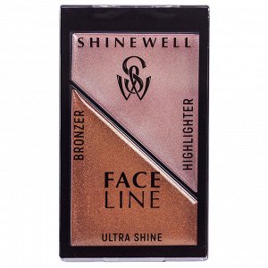 Моделирующий набор ULTRA SHINE хайлайтер + бронзер №03
