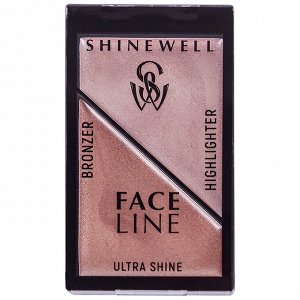 Моделирующий набор ULTRA SHINE хайлайтер + бронзер №02
