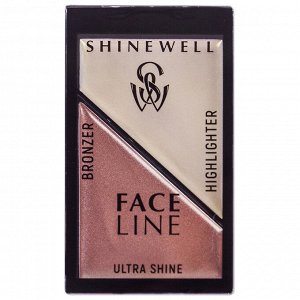 Моделирующий набор ULTRA SHINE хайлайтер + бронзер №01