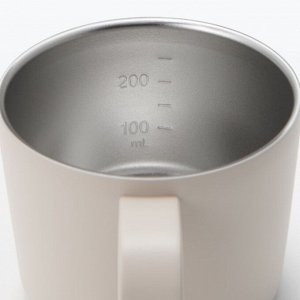 Термокружка с крышкой и мерной шкалой MUJI Insulated Mug with Lid and Measuring Scale 250 ml