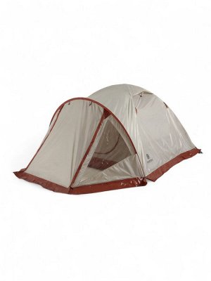 Палатка туристическая 3-местная maclay katun ume cool 3, 345x210x130 см, трекинговая, двухслойная, с тамбуром, бежевая