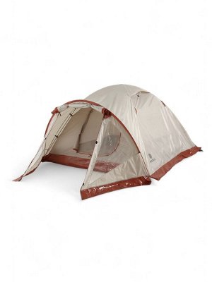 Палатка туристическая 3-местная maclay katun ume cool 3, 345x210x130 см, трекинговая, двухслойная, с тамбуром, бежевая