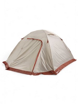 Палатка туристическая 3-местная maclay katun ume cool 3, 345x210x130 см, трекинговая, двухслойная, с тамбуром, бежевая