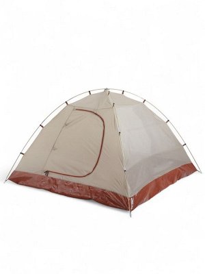 Палатка туристическая 3-местная maclay katun ume cool 3, 345x210x130 см, трекинговая, двухслойная, с тамбуром, бежевая