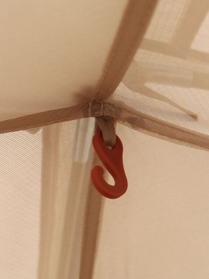 Палатка туристическая 3-местная maclay katun ume cool 3, 345x210x130 см, трекинговая, двухслойная, с тамбуром, бежевая